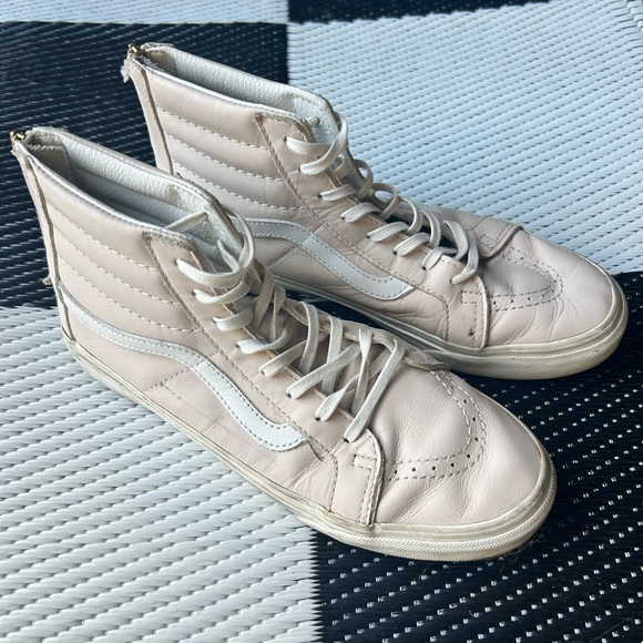 VANS SK8 HI TOP LEATHER WOMENS SIZE 9 - Picture 7 of 11